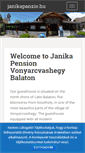 Mobile Screenshot of janikapanzio.hu